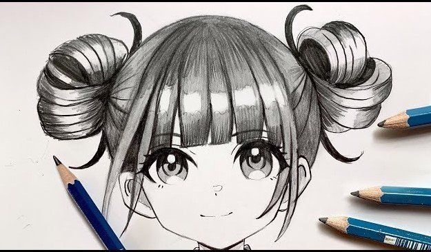 Anime Character:1jajgrbq8ro= Cute Anime Girl Drawing